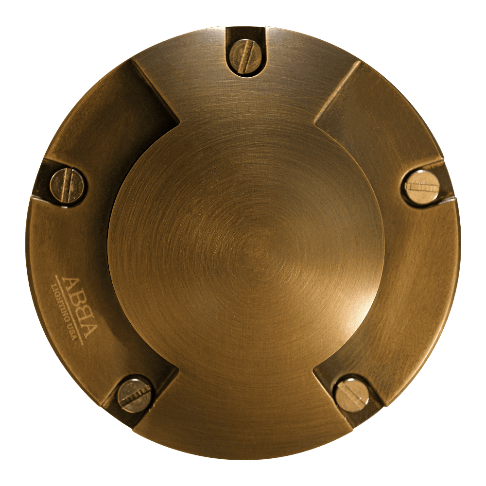 UNB10 Cast Brass In-Ground Well Light | Lamp Ready Low Voltage Landscape Light - Sun Bright Lighting