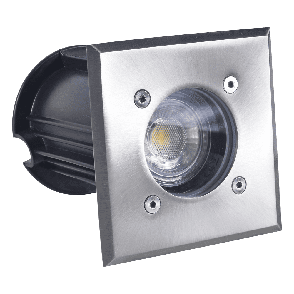UNS01 Stainless Steel In-Ground Well Light | Lamp Ready Low Voltage Landscape Light - Sun Bright Lighting