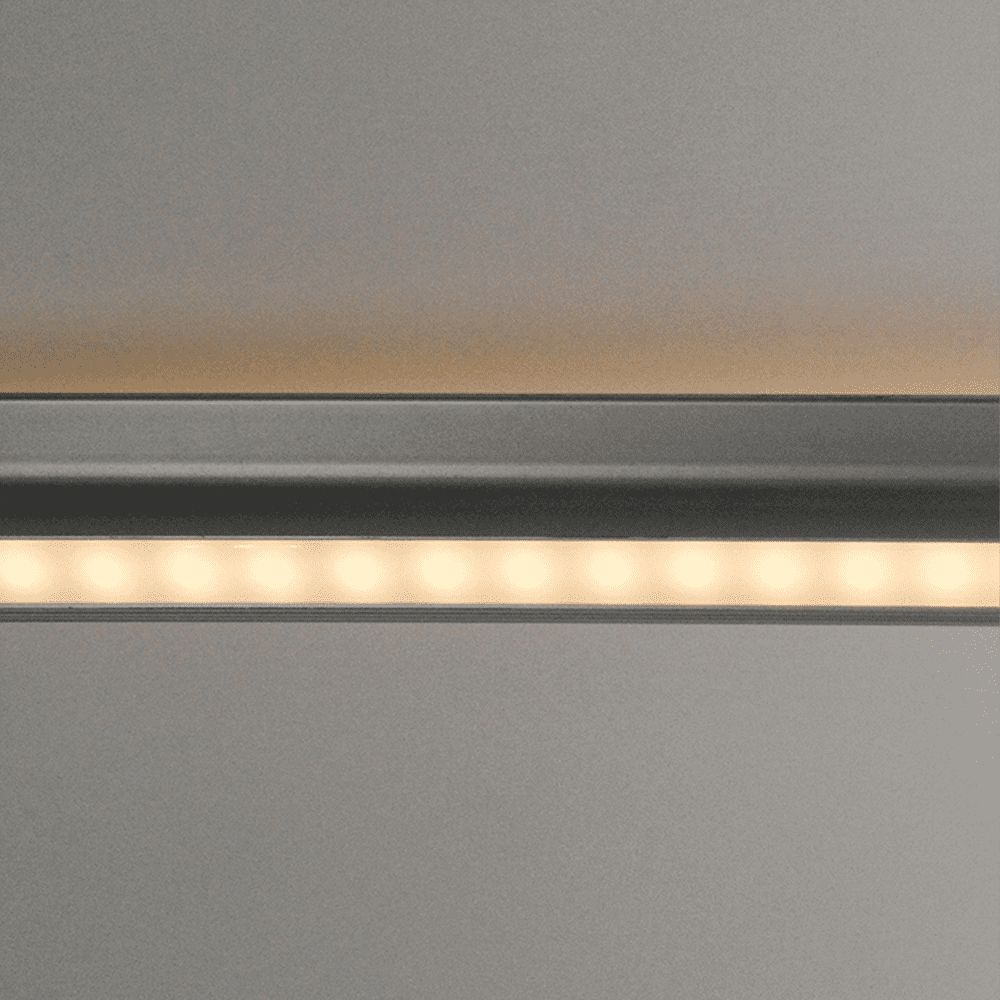 AP16F Aluminum Oval Wardrobe Hanging Rail 10 Pack LED lighted Closet Rod Fixture.