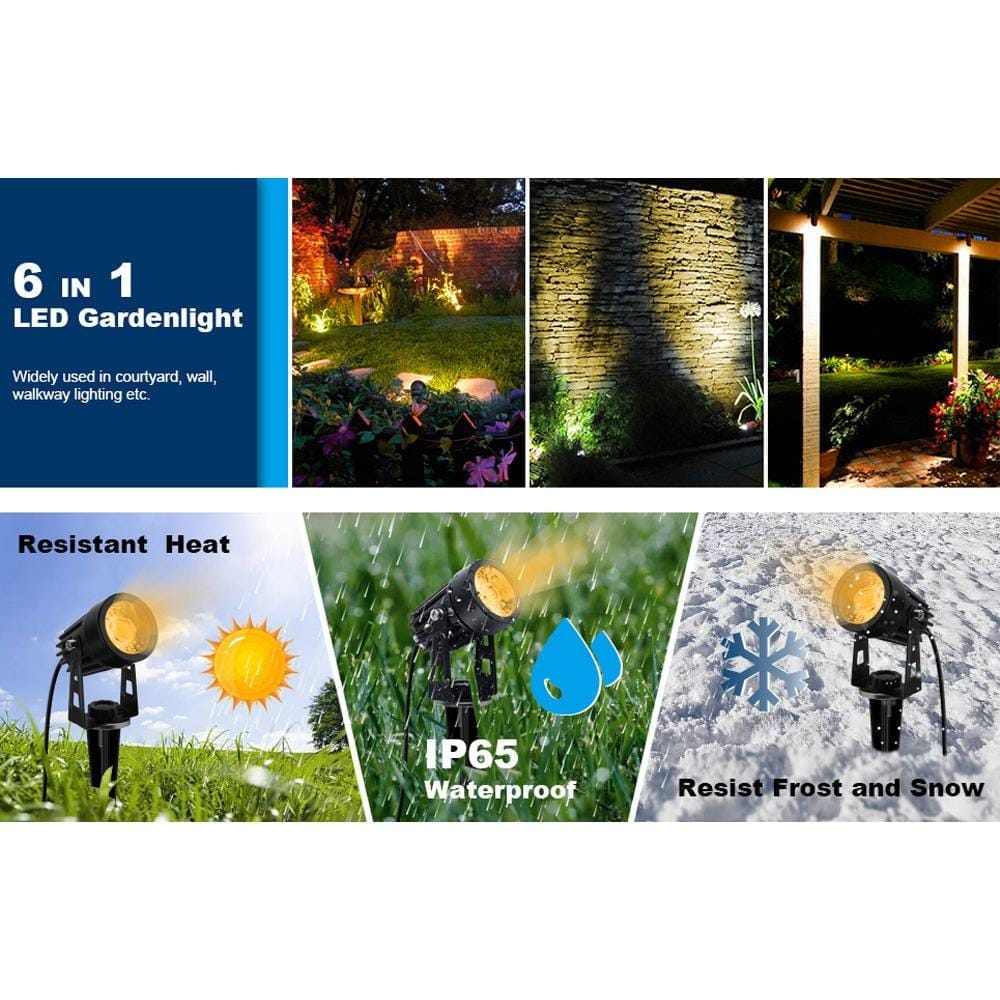 CD43 5W Waterproof LED Landscape Narrow Beam Directional Ground Spotlight.