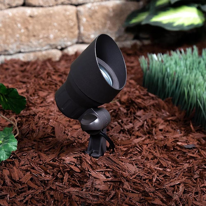 CD45 Black LED Directional Uplight Outdoor Monopoint Lighting fixtures.