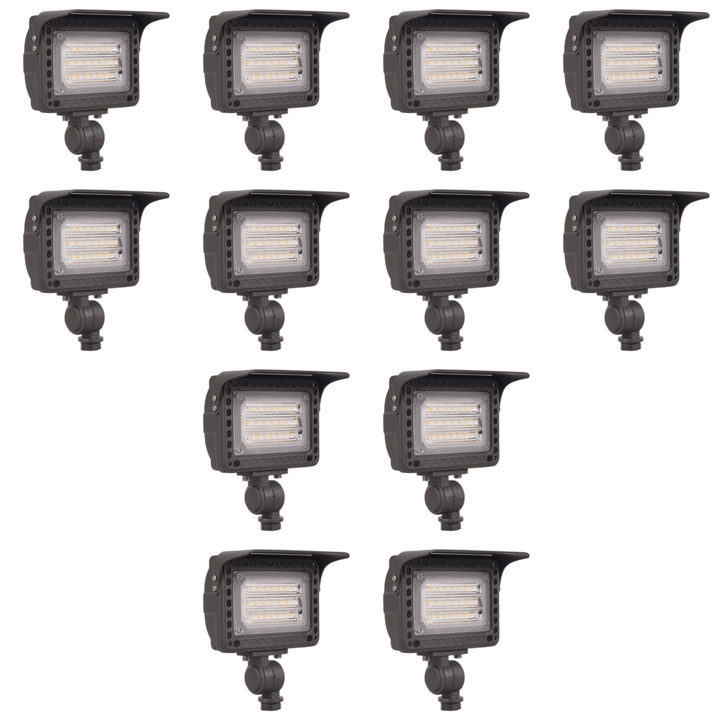 FLACCT20 4x/8x/12x Package Low Voltage Adjustable CCT and Wattage 5W-20W Outdoor LED Landscape Lighting Flood Light