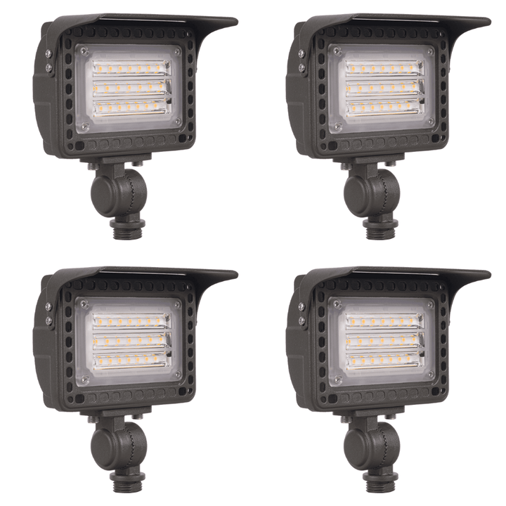 FLACC20 4x/8x/12x Package Low Voltage Adjustable CCT and Wattage 5W-20W Outdoor LED Landscape Lighting Flood Light