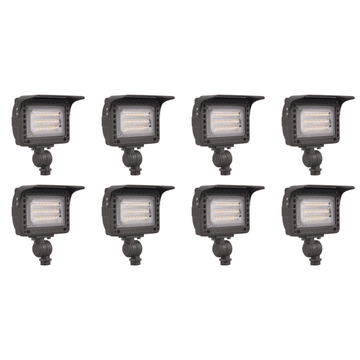 FLACCT20 4x/8x/12x Package Low Voltage Adjustable CCT and Wattage 5W-20W Outdoor LED Landscape Lighting Flood Light