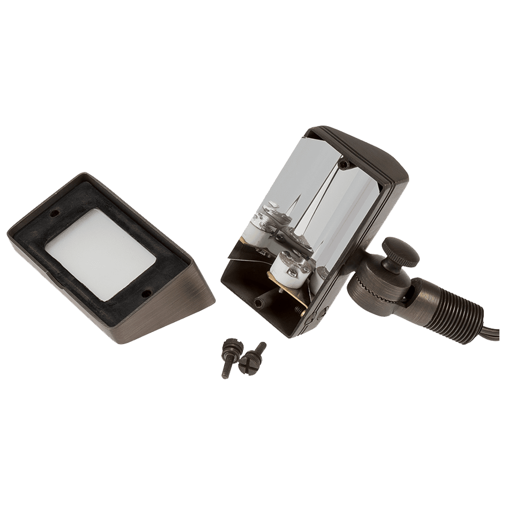 FPB01 Brass Rectangular LED Directional Flood Light Adjustable Lighting.