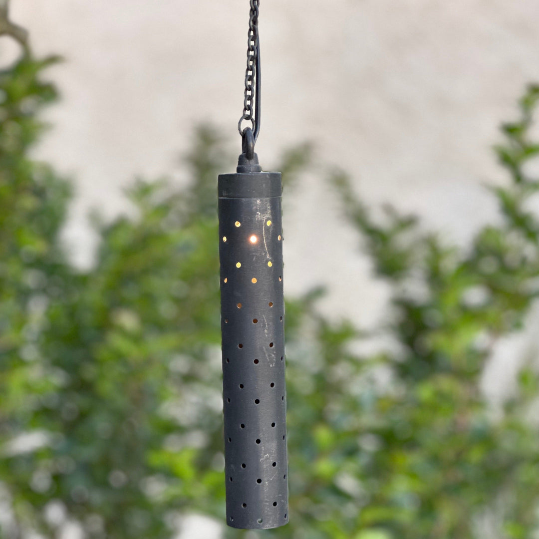 Stelvio Black Cast Brass Hanging Pendant Light Low Voltage Outdoor Lighting