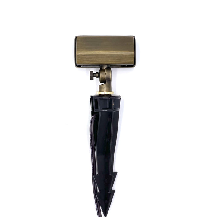 FLBP02 Tulay Antique Brass Squared Flood Light 4x/8x/12x G4 2W Dimmable 2700K Package Low Voltage Landscape Lighting