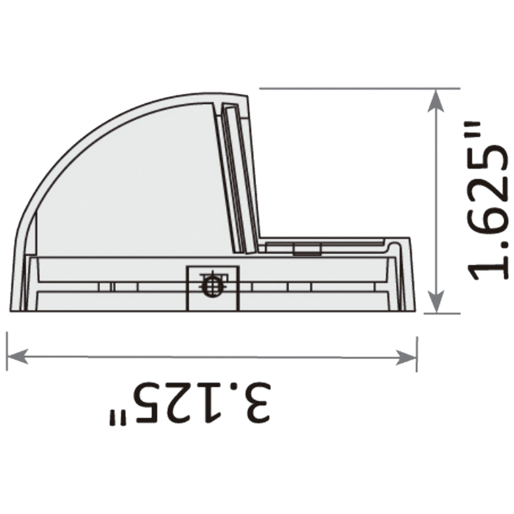 STB09 LED Round Deck Light Surface Mount Low Voltage Landscape Lighting.