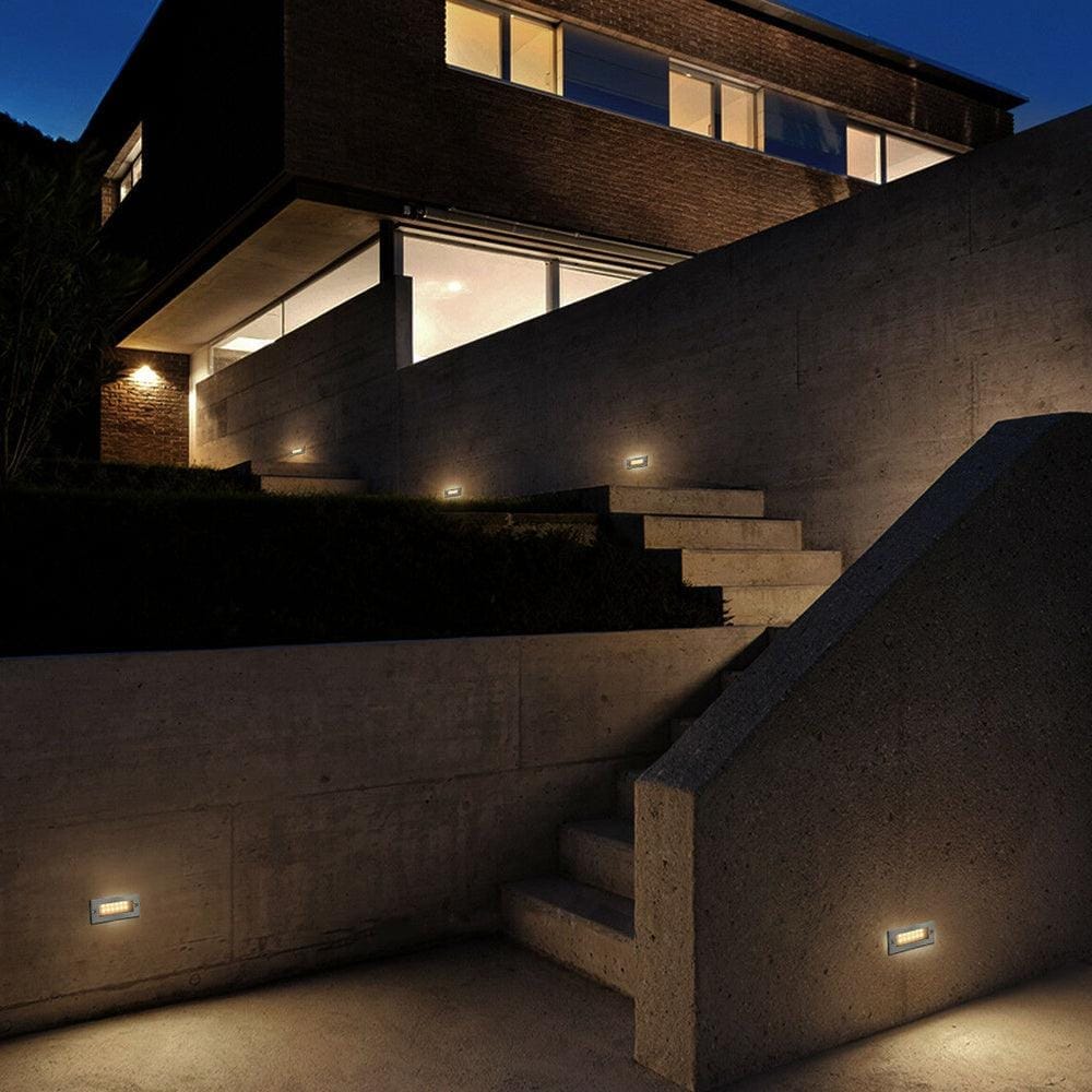 STS02 Outdoor Recessed Brick Wall Light LED Step/ Stair Lighting Fixture.