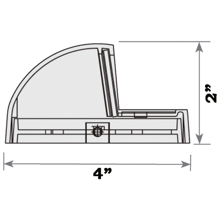 STS09 LED Round Stainless Steel Deck Light Surface Mount Low Voltage Landscape Lighting.