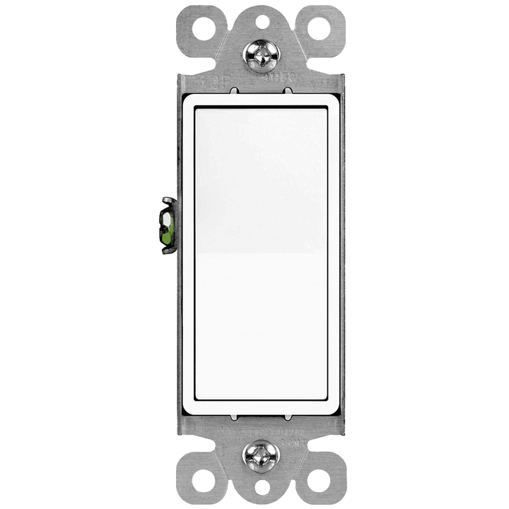 USE Momentary Contact Decorator Switch Single Pole 15A 120-277V  - White.