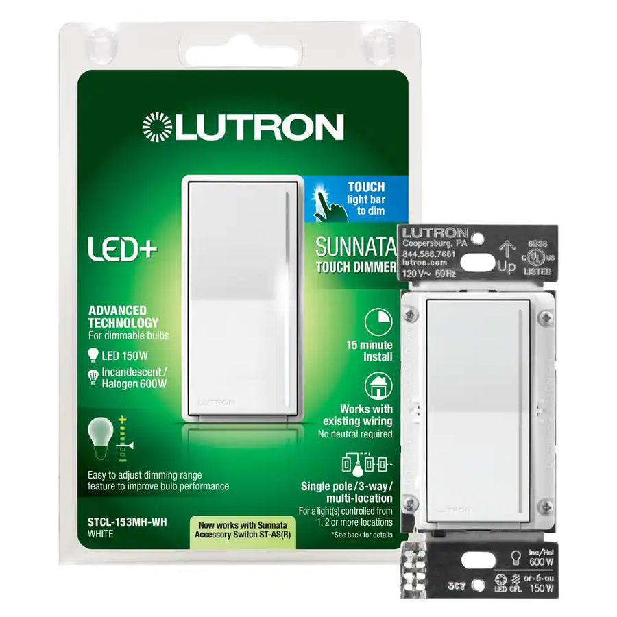 Lutron Sunnata Touch Dimmer Switch With
